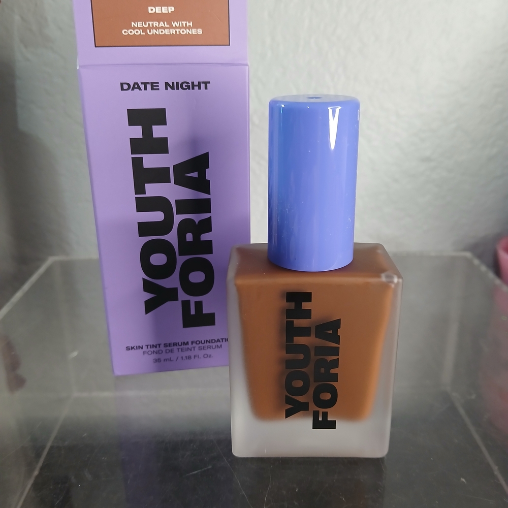 Date Night Skin Tint Serum Foundation - Deep Brown